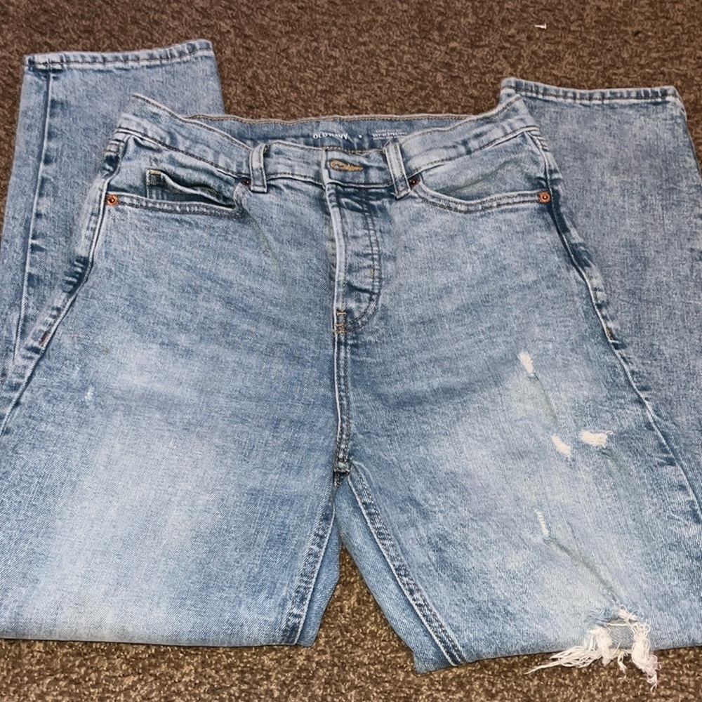 Old Navy Sky High Rise Straight Size 6 Denim